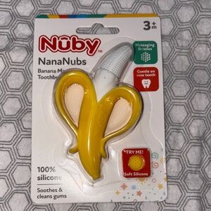 Nuby NanaNubs Banana Massaging Toothbrush - Yellow